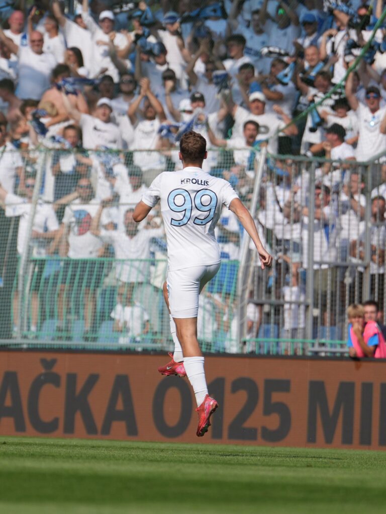 Raimonds Krollis FK Mladá Boleslav – FC Slovan Liberec w 1. kolejce Chance Ligi 2025/26.