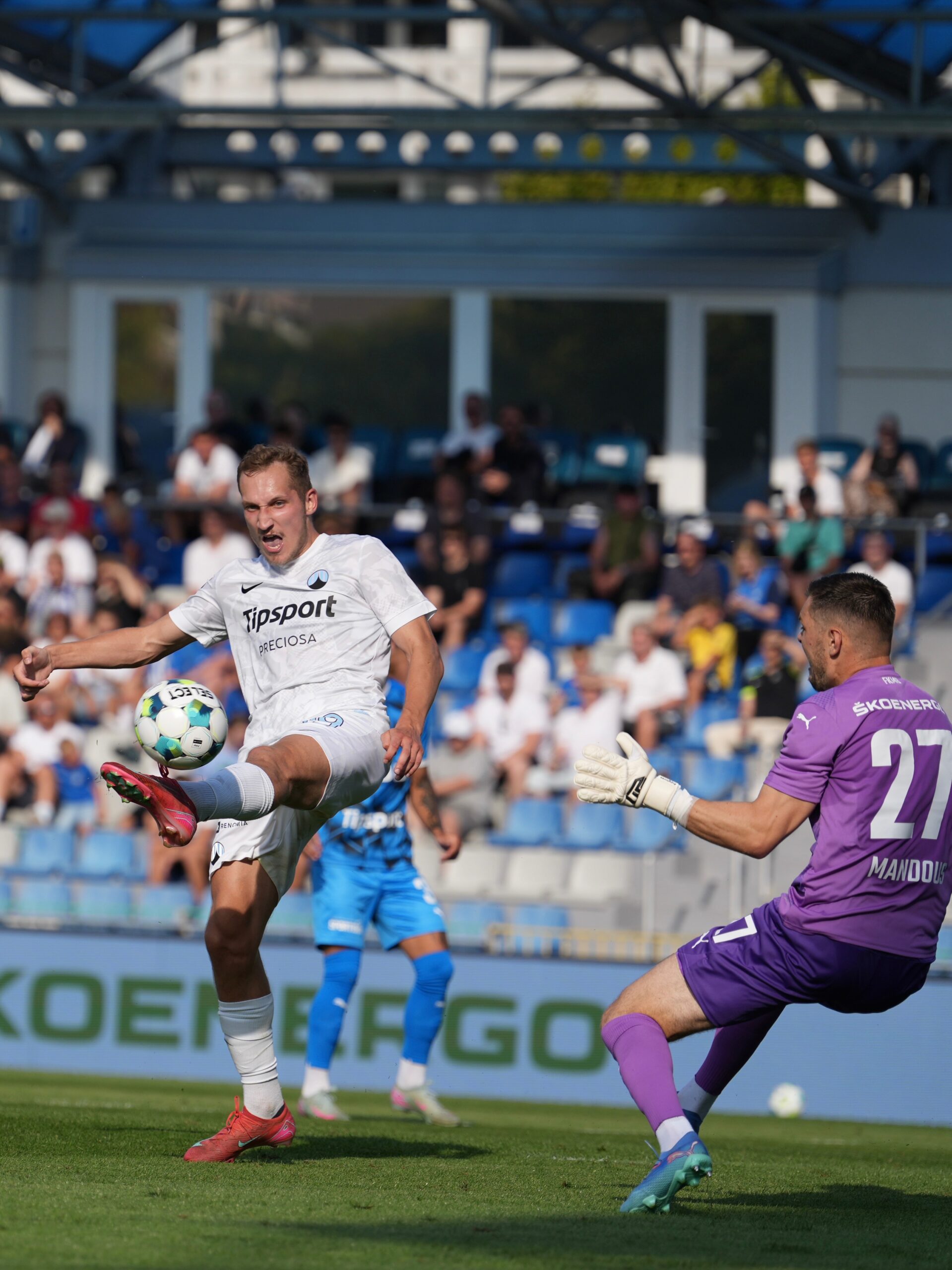 Raimonds Krollis FK Mladá Boleslav – FC Slovan Liberec w 1. kolejce Chance Ligi 2025/26.