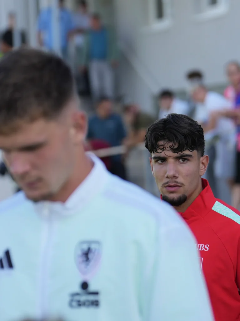 Silvio Iuliano: A Young Swiss Centre-Back to Watch Silvio Iuliano, Swiss U18 national team footballer, during the Czechia U18 vs Switzerland U18 match, football photography by bizy26photo.