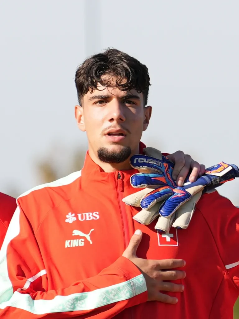 Silvio Iuliano, Swiss U18 national team footballer, during the Czechia U18 vs Switzerland U18 match, football photography by bizy26photo.