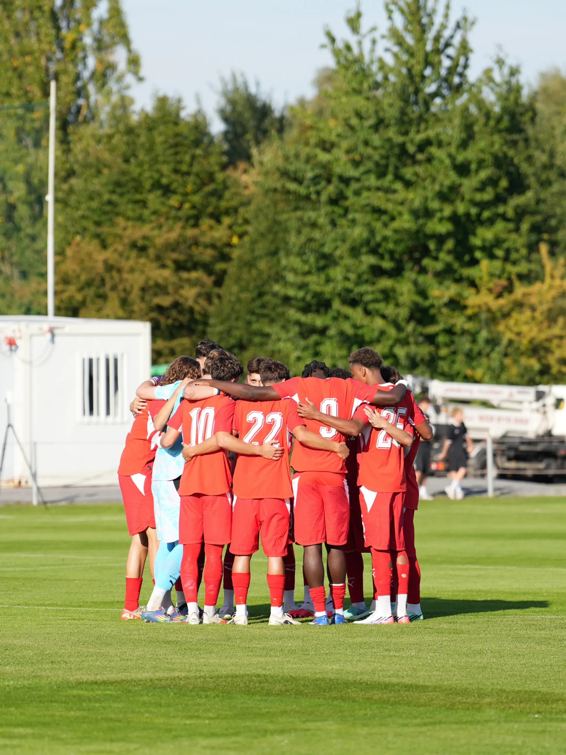 Silvio Iuliano, Swiss U18 national team footballer, during the Czechia U18 vs Switzerland U18 match, football photography by bizy26photo.