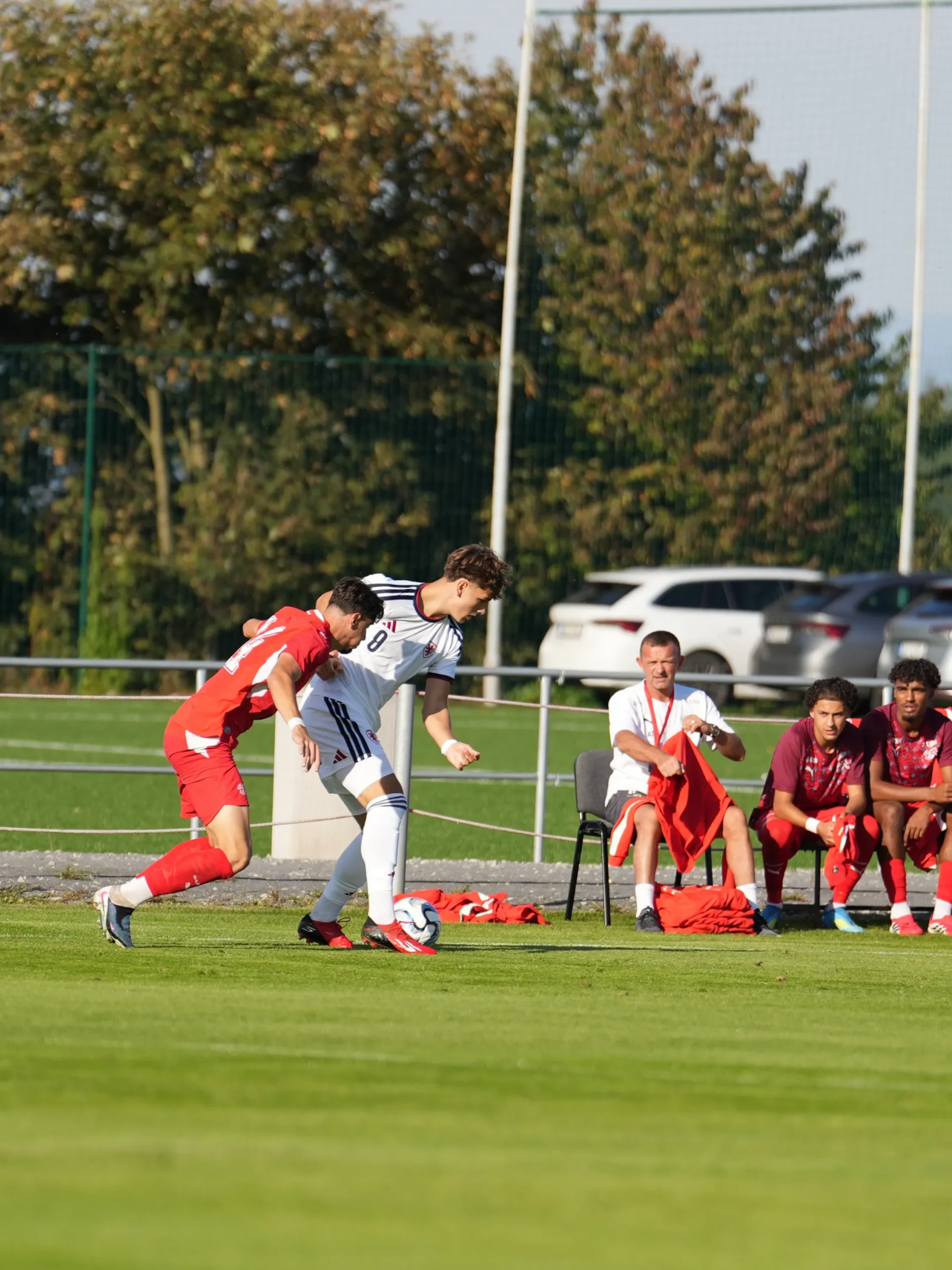Silvio Iuliano, Swiss U18 national team footballer, during the Czechia U18 vs Switzerland U18 match, football photography by bizy26photo.