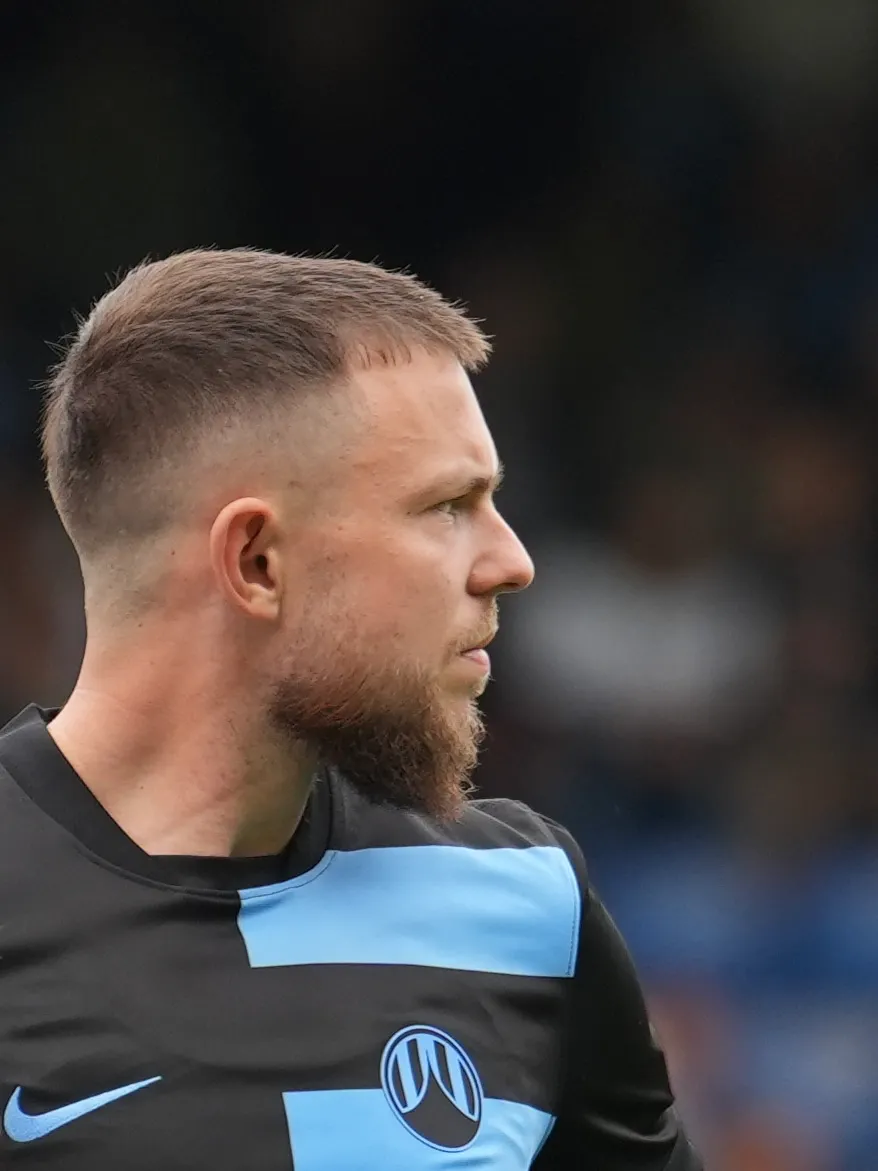 Vasil Kušej, FC Slovan Liberec player, during a football match – bizy26photo.