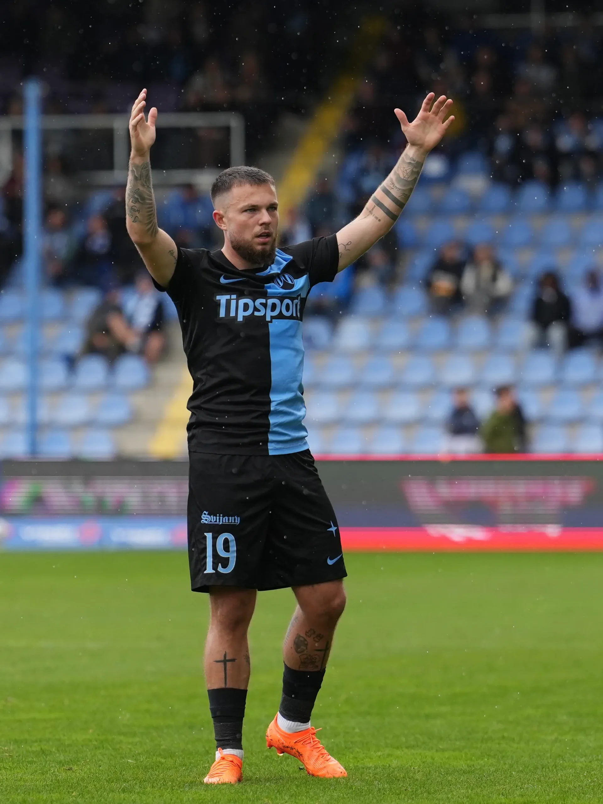 Vasil Kušej, FC Slovan Liberec player, during a football match – bizy26photo.